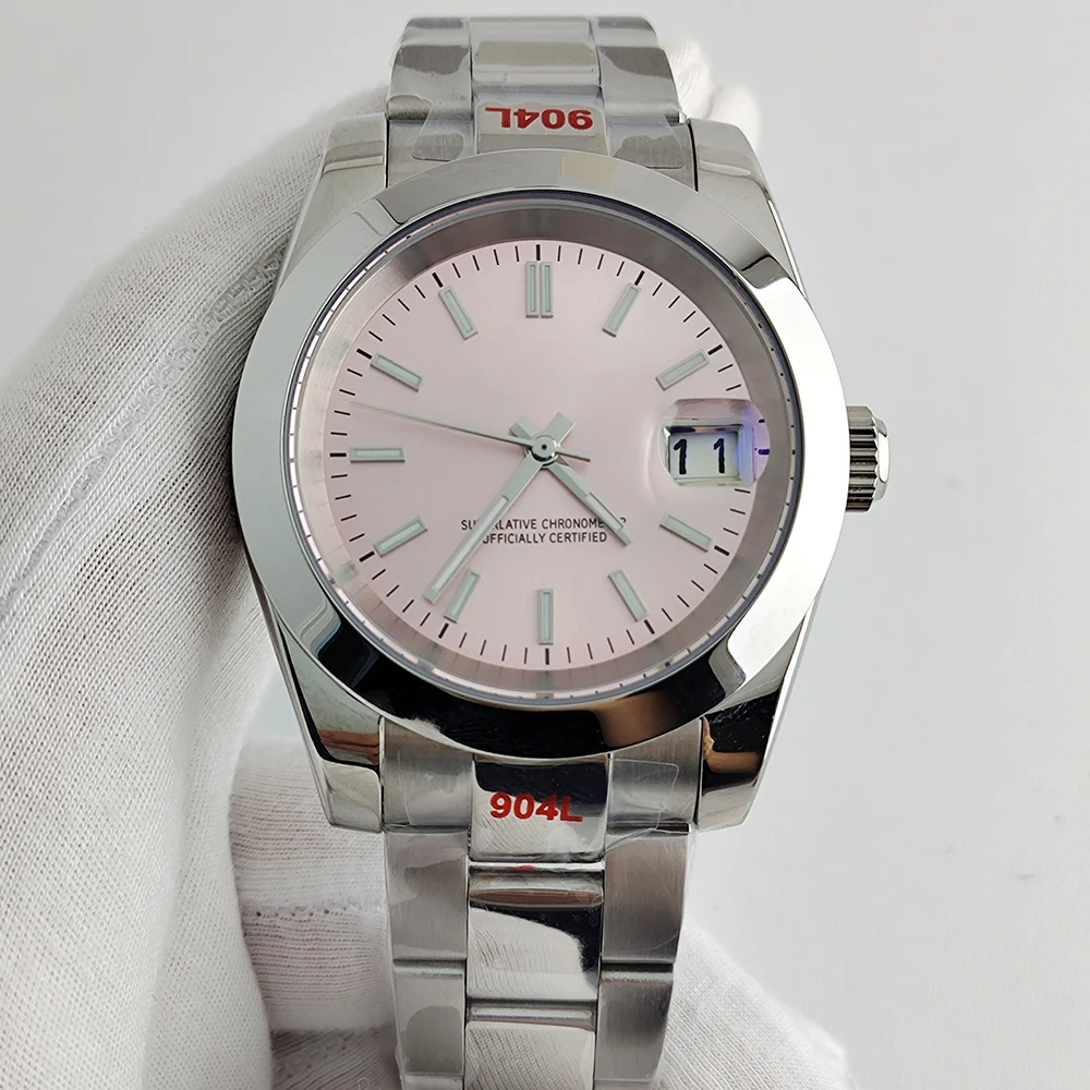 カスタマイズされた時計 NH35 36 ミリメートル/39 ミリメートルレディース/メンズ自動機械式時計サファイア自動オイスター時計