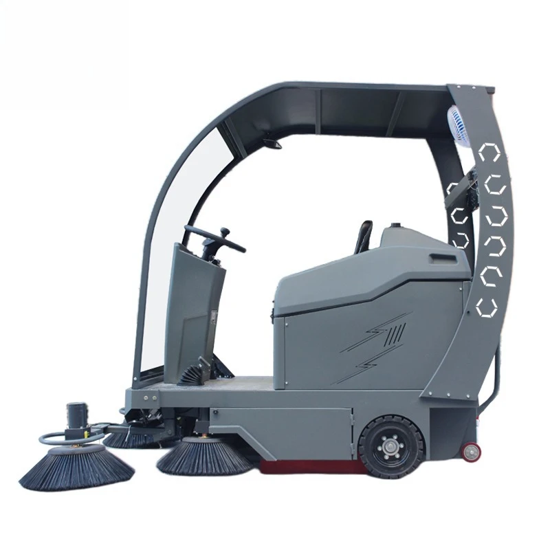 Industrial commercial driving sweeper, multi-brush sweeper in property community warehouse DJ1900G
