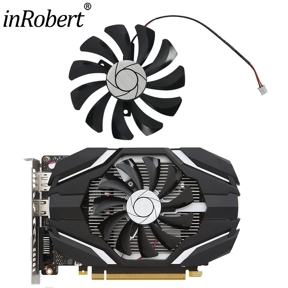 85mm HA9010H12F-Z 2Pin  GTX1050Ti Cooling Fan For MSI GeForce GTX 1050 Ti 4G OC GTX 1050 2G OC  Graphics Card Cooling Fan