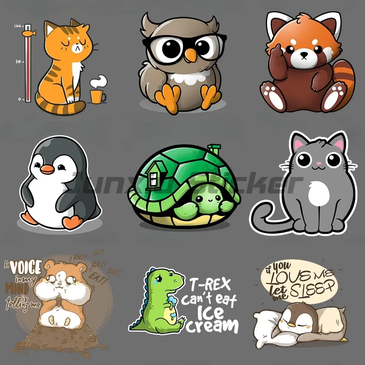 

Cartoon Animals Turtle Butterfly Cat Dog Owl Whale Stickers Van Bike Motorcycle Window Wall Room Refrigerator Decals