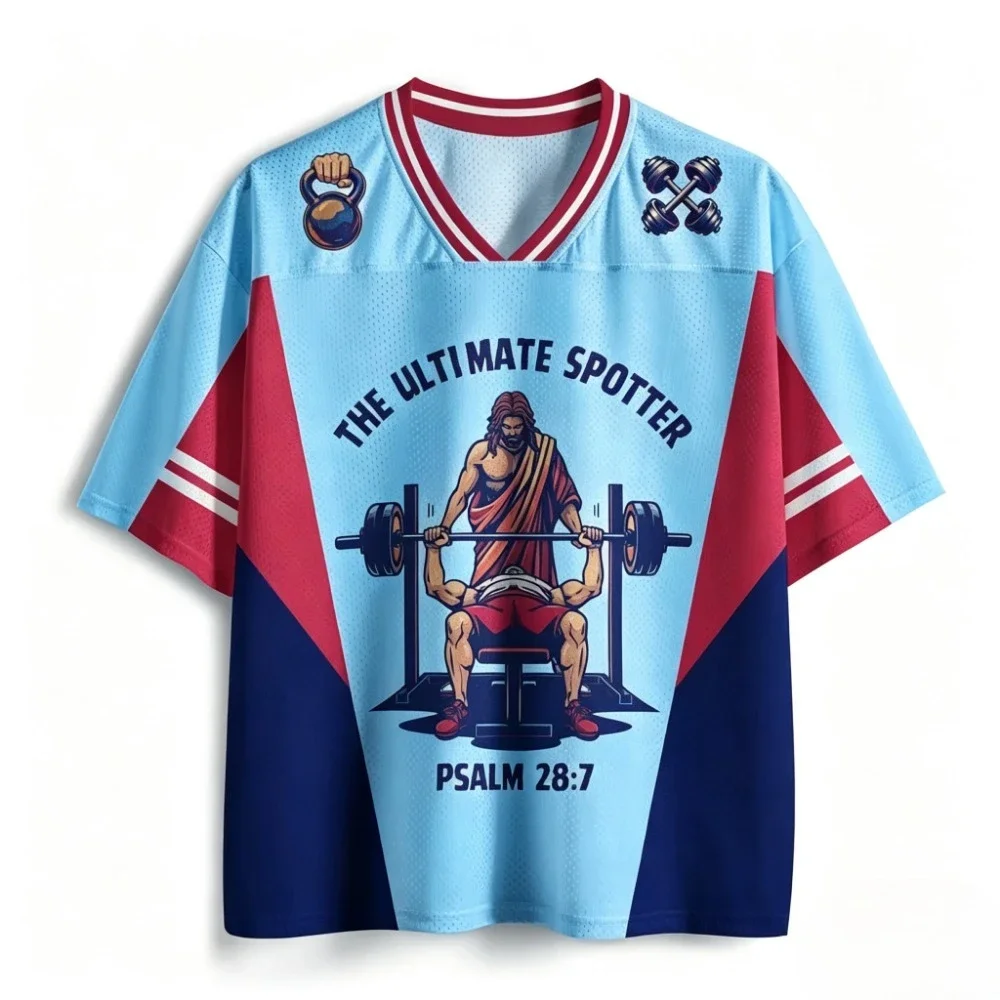 Lustiges Gewichtheber-Muster, 3D-Druck, Sport, atmungsaktiv, schnell trocknend, für Herren und Damen, V-Ausschnitt, T-Shirt, Outdoor, Streetwear, Freizeitkleidung für Eltern und Kinder – Detail 7