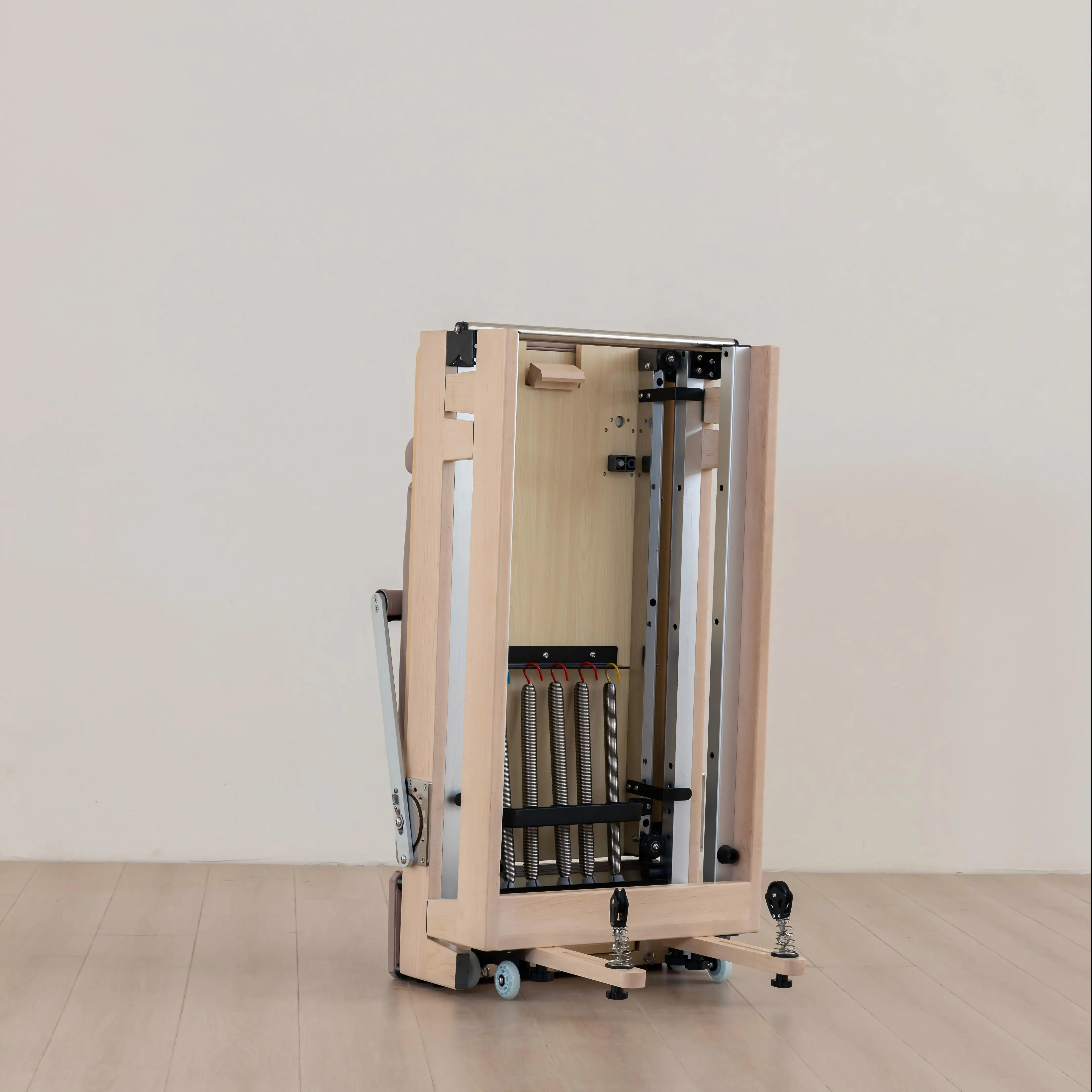 Maple Wood Folding Bed Home Pilates Reformer Machine Foldable Pilates Reformer