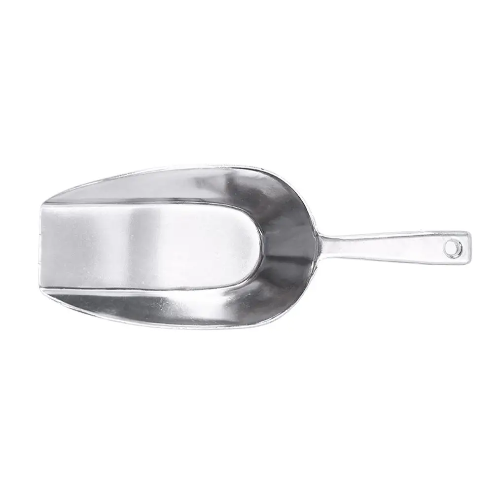 

Ice Scoop Shovel Aluminum Metal Freezer Multifunctional Kitchen Bar Restaurant Dessert Shop Rice Flour Silver Reusable