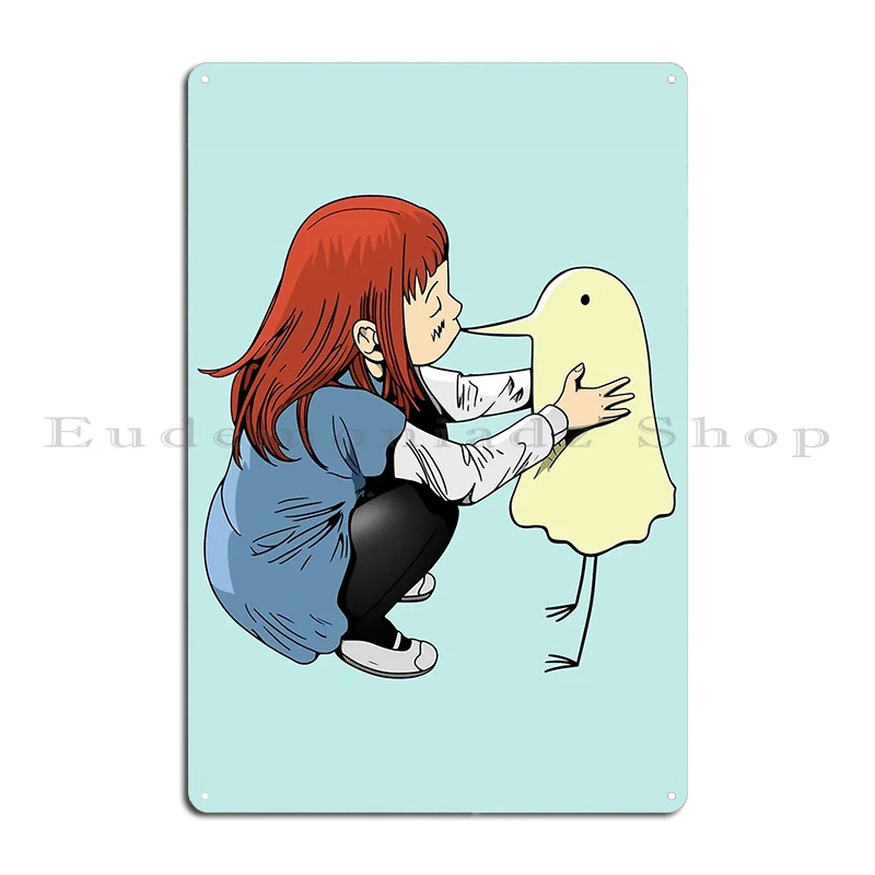 Goodnight Oyasumi Punpun Aiko_S Kiss _027 Metal Signs Cave Cinema Club Iron Wall Decor Tin Sign Poster