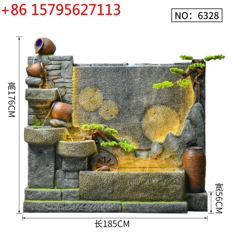 

Новая водная стена-экран для двора и сада, циркулирующий водный фонтан, водный ландшафт с каменными элементами