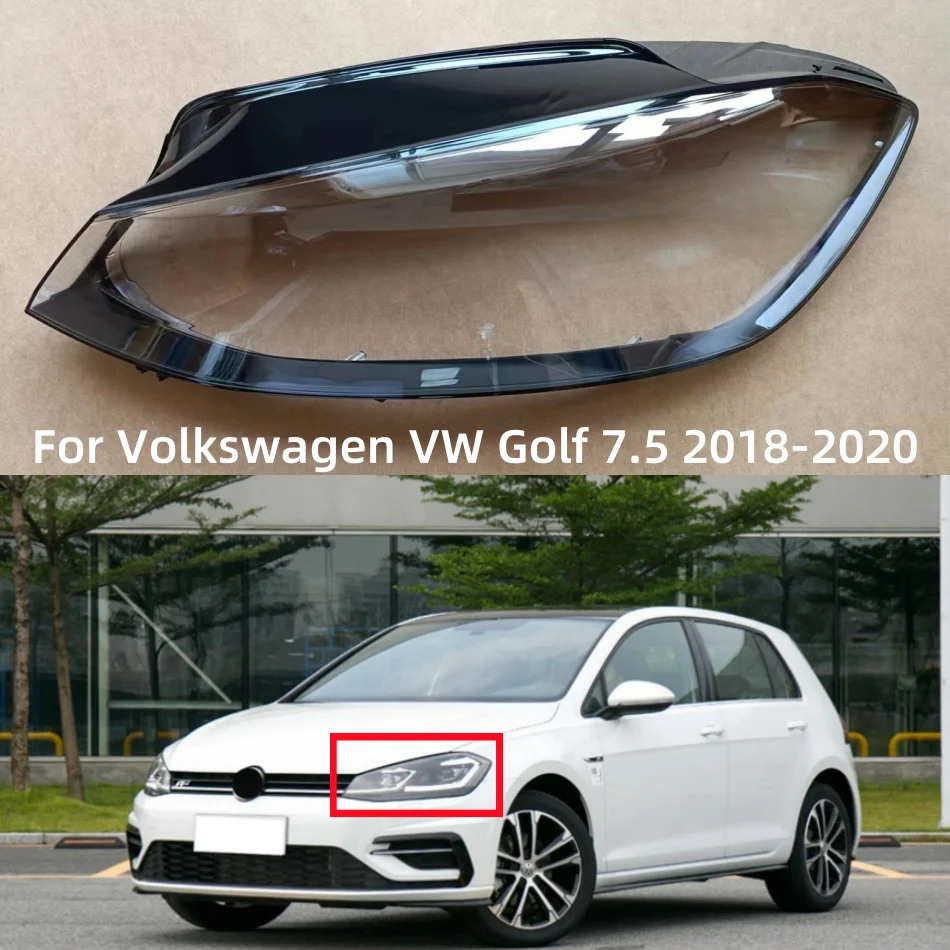 

For Volkswagen VW Golf 7.5 2018 2019 2020 Accessories For The Car Front Lamp Lens Replace The Original Lampshade