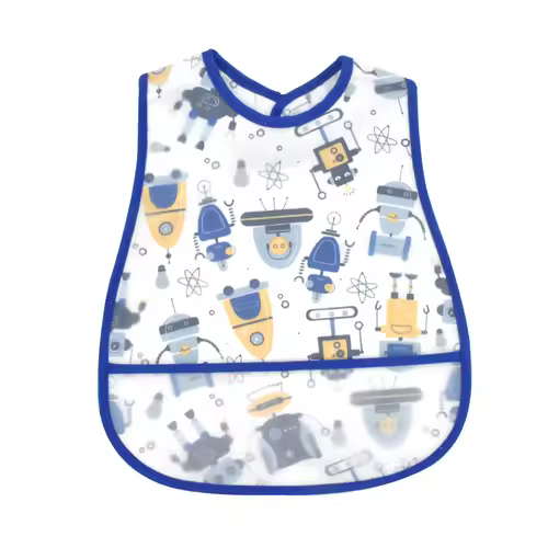 2023New Cartoon Pattern EVA Waterproof Pocket Lunch Feeding Bibs Adjustable Baby Bibs Cute Children Baby Apron Kids Burp Cloths - Image 32