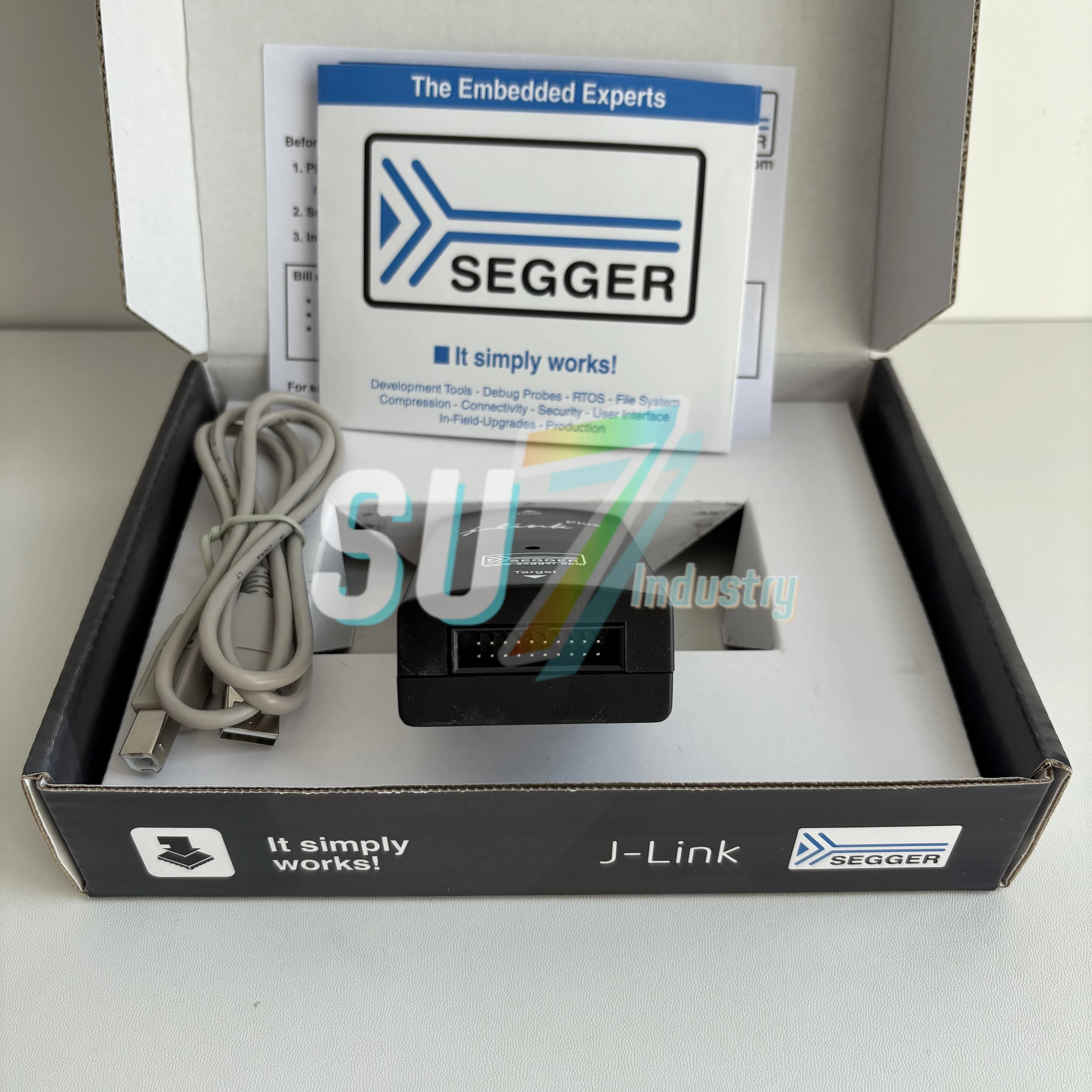 J-Link Plus 8.08.28 ใหม่ในกล่อง ดีบักเกอร์การเขียนโปรแกรมจําลอง