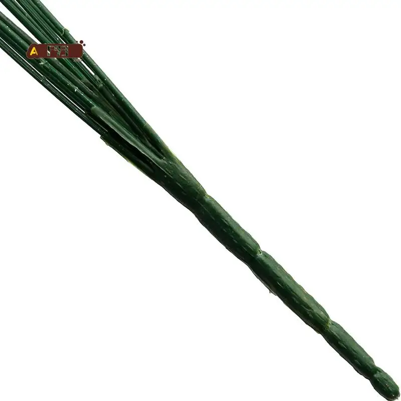 

AF93-50Pcs 14 Inches Dark Green Floral Wire Stems Floral Wire For Plastic Artificial Flower Crafts DIY Craft