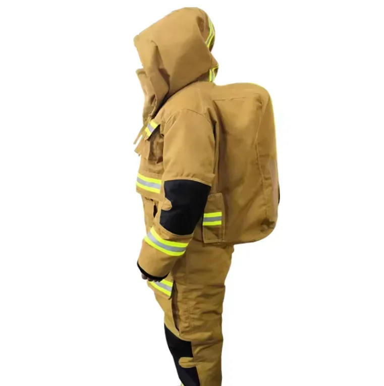 بدلة رجال الإطفاء من قطعة واحدة متعددة الوظائف معتمدة من ISO مع مادة الأراميد #5