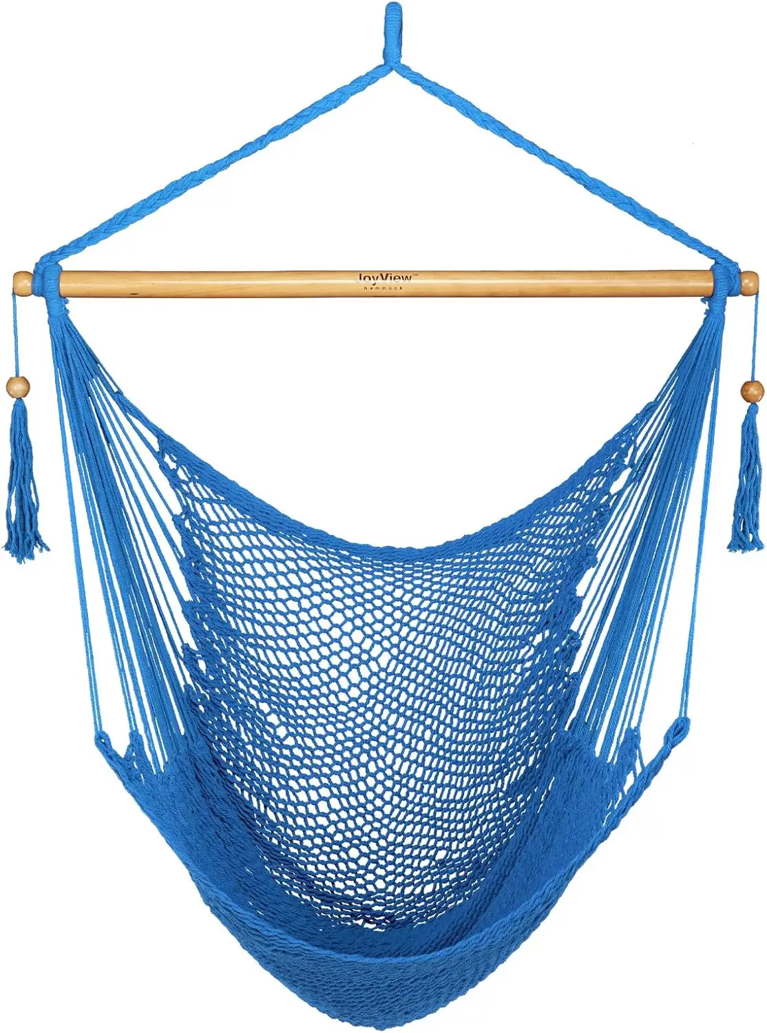 

Подвесное кресло XL с распоркой, грузоподъемность 136 кг, светло-голубое, для использования на улице и в помещении