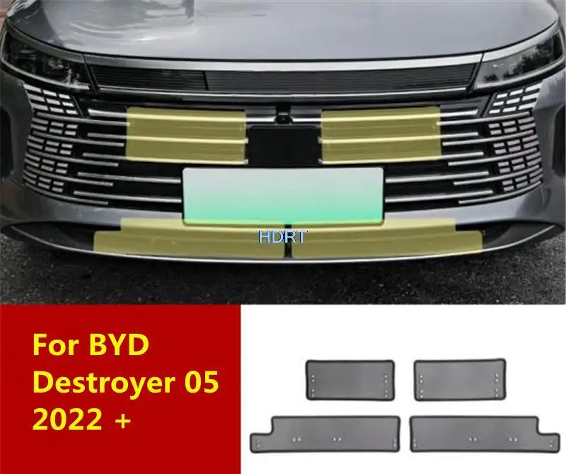 Front Grille Mesh Radiator Condenser Anti-mosquito For BYD Destroyer 05 Chazor 2022 + Insect Proof Net Auto Part Car Accessories