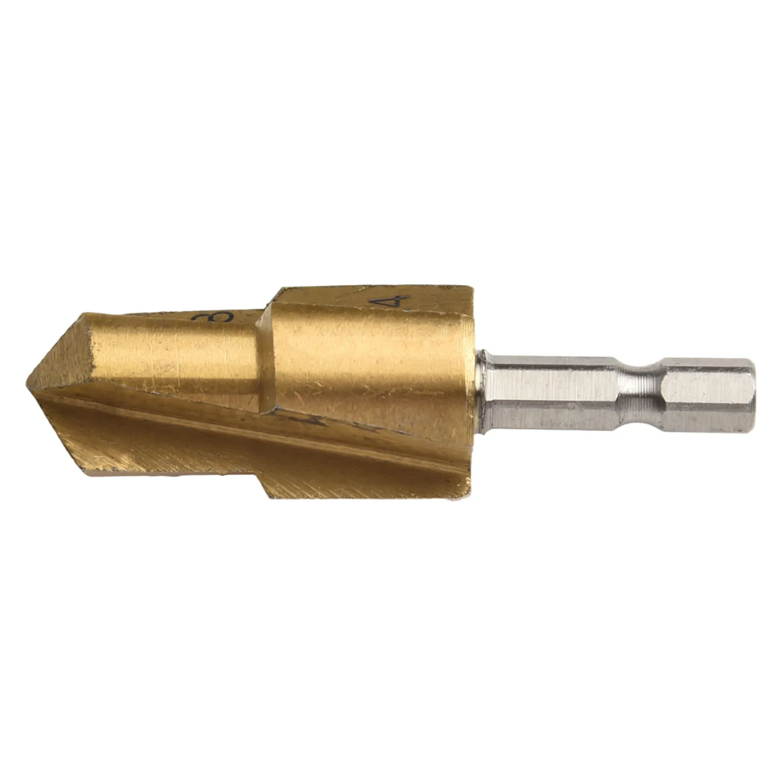 3 Flutes Countersink Drill Bit 1/4 Hex Shank Center Puncher Water Pipe Expansion Countersink Drill Bit 1/4