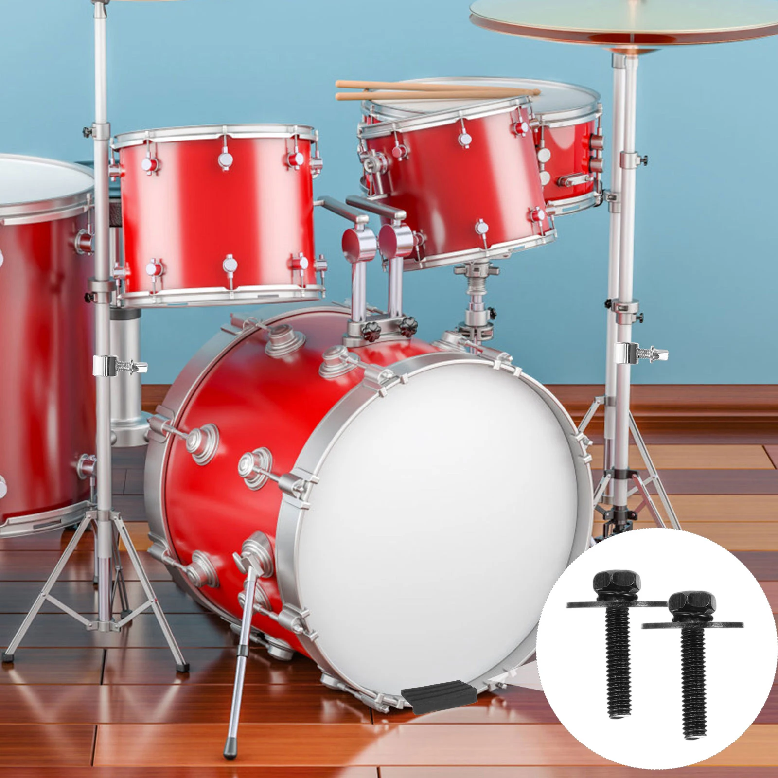 

100 Pcs Drum Screw Replacement Screws Kit Lug Metal Snare Machine Mount Mounting Hardware