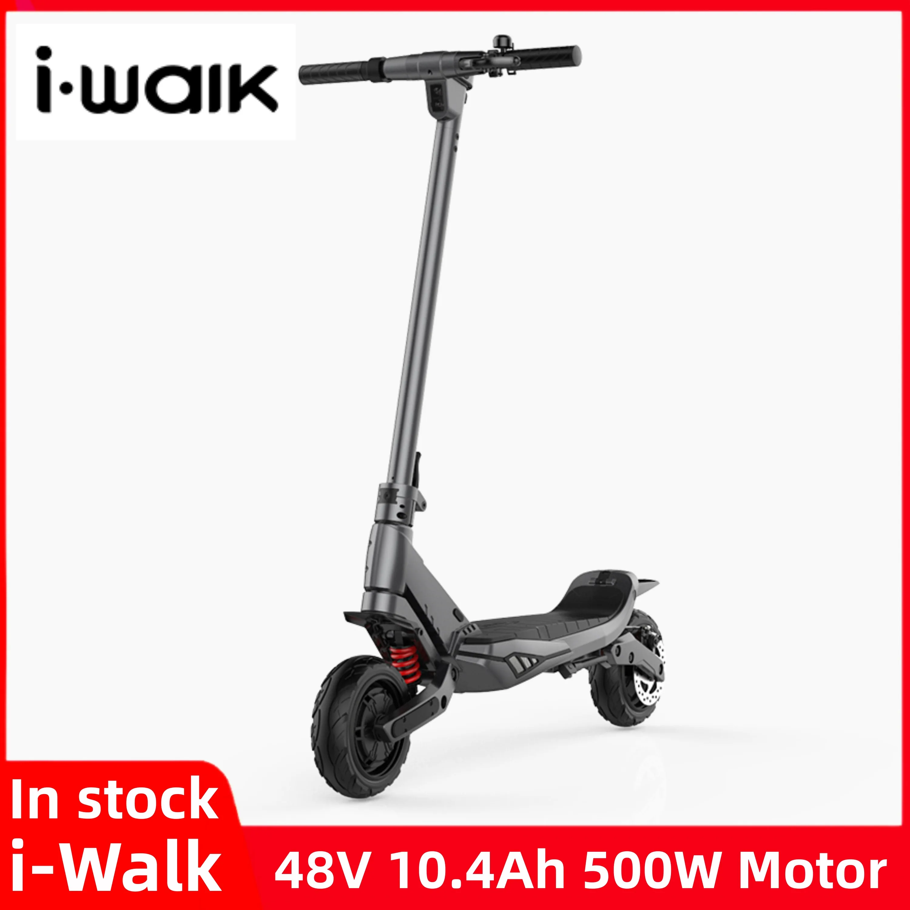 

Original I-Walk KS1 Pro 9inch 48V 10.4Ah 500W Motor Top Speed 35Km/h IWalk KS1 Magnesium alloy frame Electric Scooter