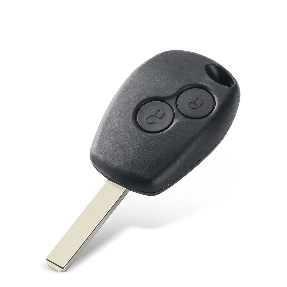 KEYYOU For Renault Duster Clio DACIA 3 Twingo Logan Sandero Modus For Nissan Fob 2 Buttons Car Alarm Remote Key Shell Case