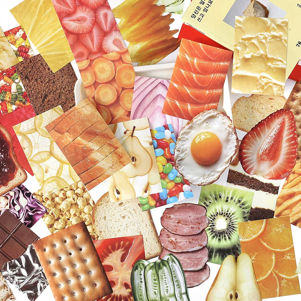 30 Pcs Cute Note, Delicious Food Theme INS Wind Note Paper, Student Message N Times, Hand Account Pad Memo Kawaii ﻿Stationery