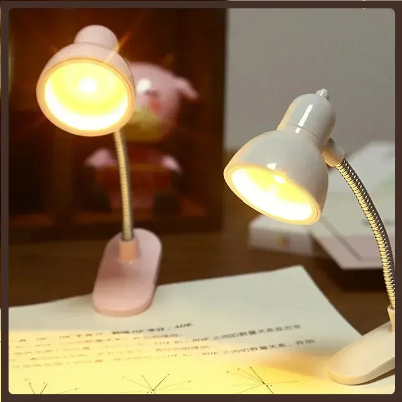 Mini Book Light LED Clamp Reading Lamp Night Lights Books To Read Bookmark Desk Decoration Bedroom Writing Stand Notebook Small