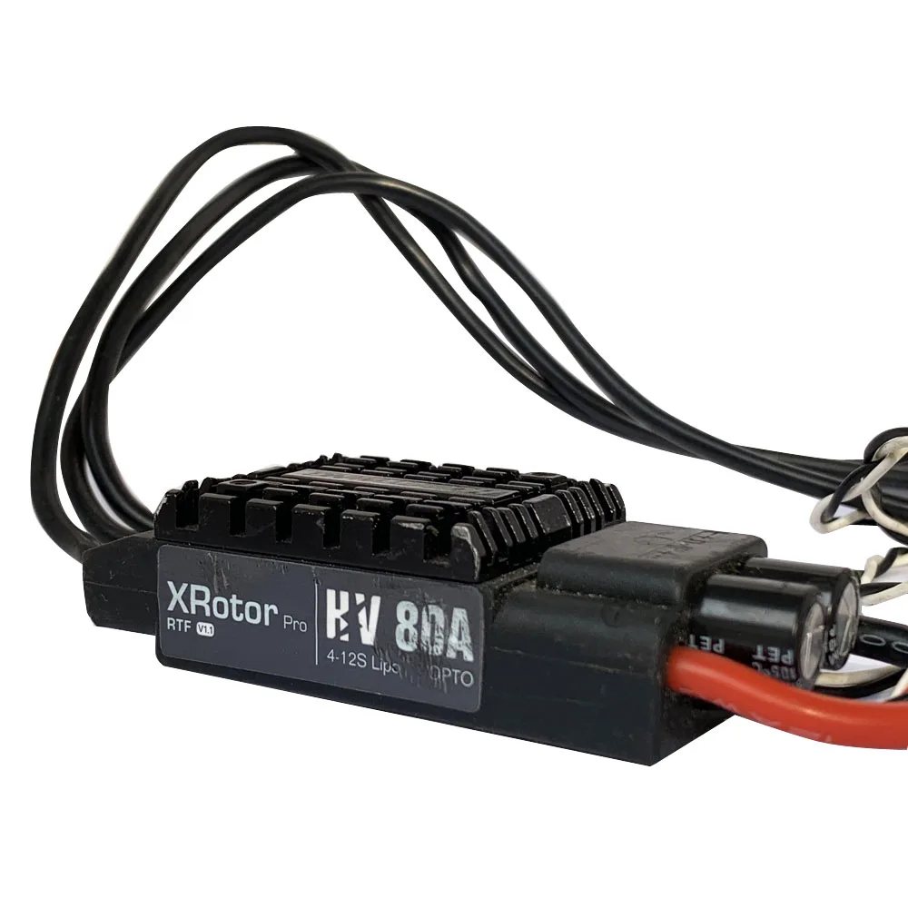 Tweedehands FLYFUN ESC Xrotor-Pro-80A-HV borstelloze outrunner motorsnelheidsregelaar voor RC-vliegtuig - 80A