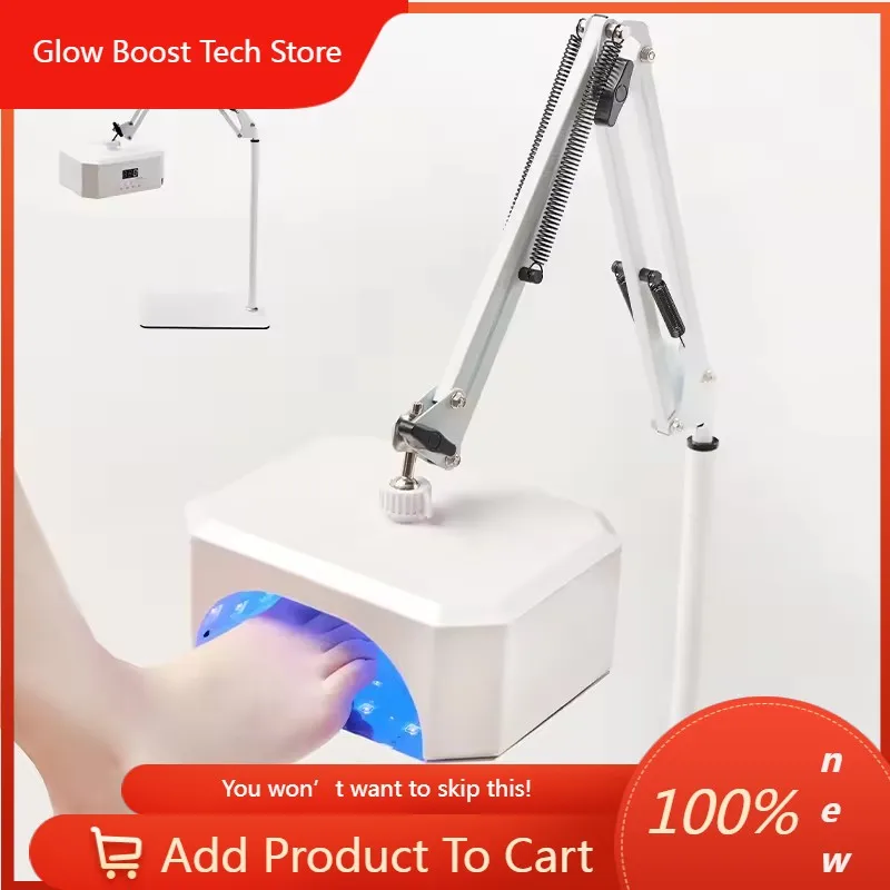 

Новая светодиодная лампа для ногтей на ногах с высокой мощностью, УФ-лампа для сушки гель-лака, перезаряжаемая, с ножным выключателем, напольная лампа.