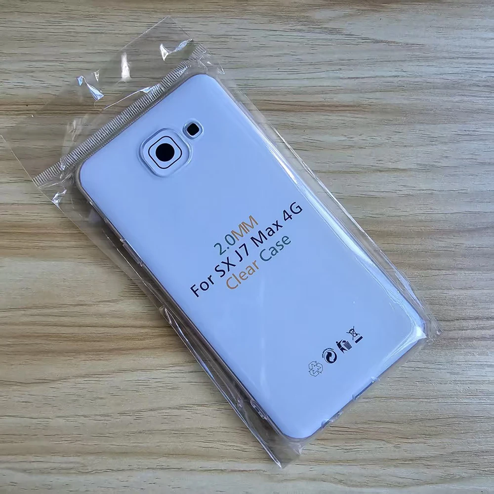 2,0 mm klare Hülle für Samsung Galaxy J7 Max 4G, weiche TPU-Hülle für Samsung J7 Max, transparente Handyhülle