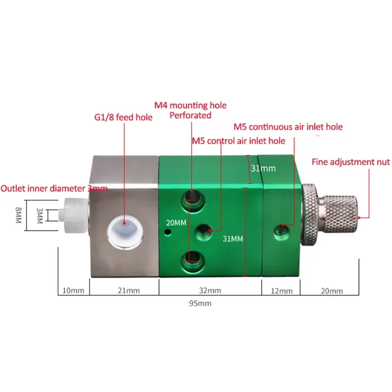 220v MY-71T Fast Dry Dispensing Machine Single Component Dispensing Equipment Quantitative Precision Dispensing Valve