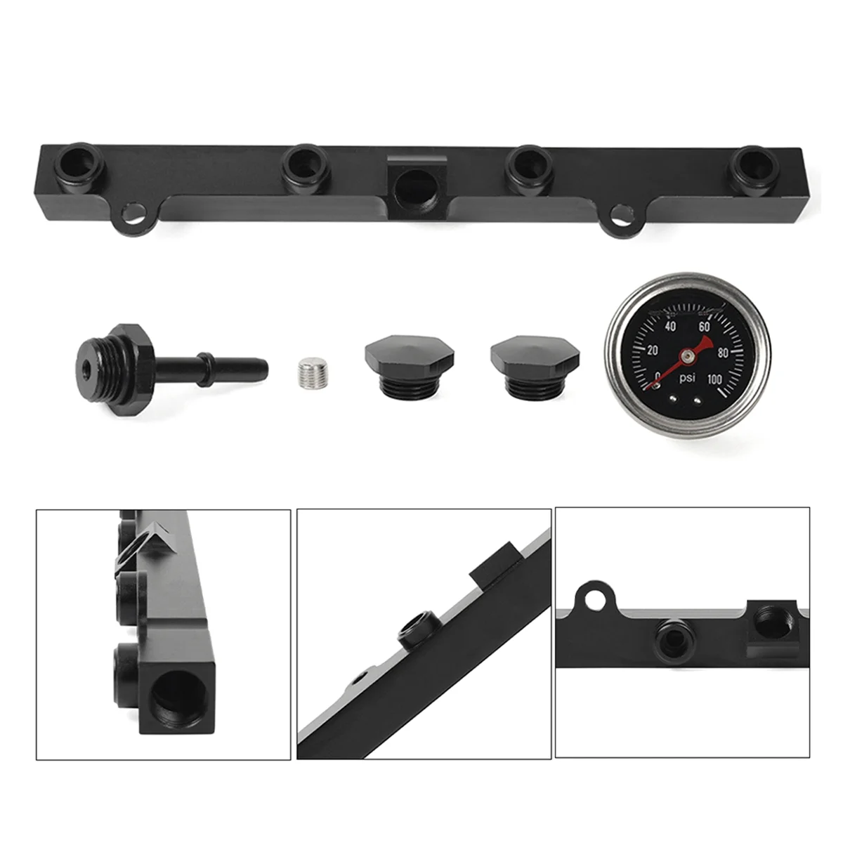 

Высокая топливная шина серии K с комплектом манометров топлива для Honda Civic Acura K Swap K20 K24, усилитель двигателя, топливная шина