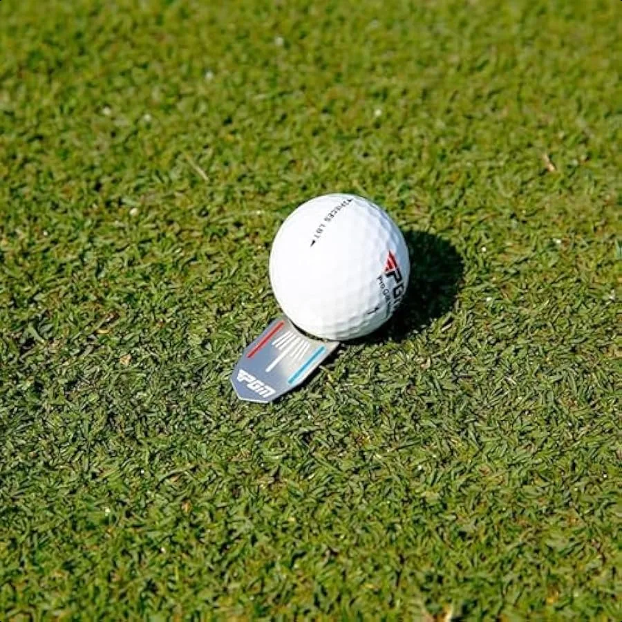 Multifunctional Golf Divot Repair Tool with Strong Magnetic Golf Ball Marker and Hat Clip Metal Golf Ball Cleaner with Thin Tip