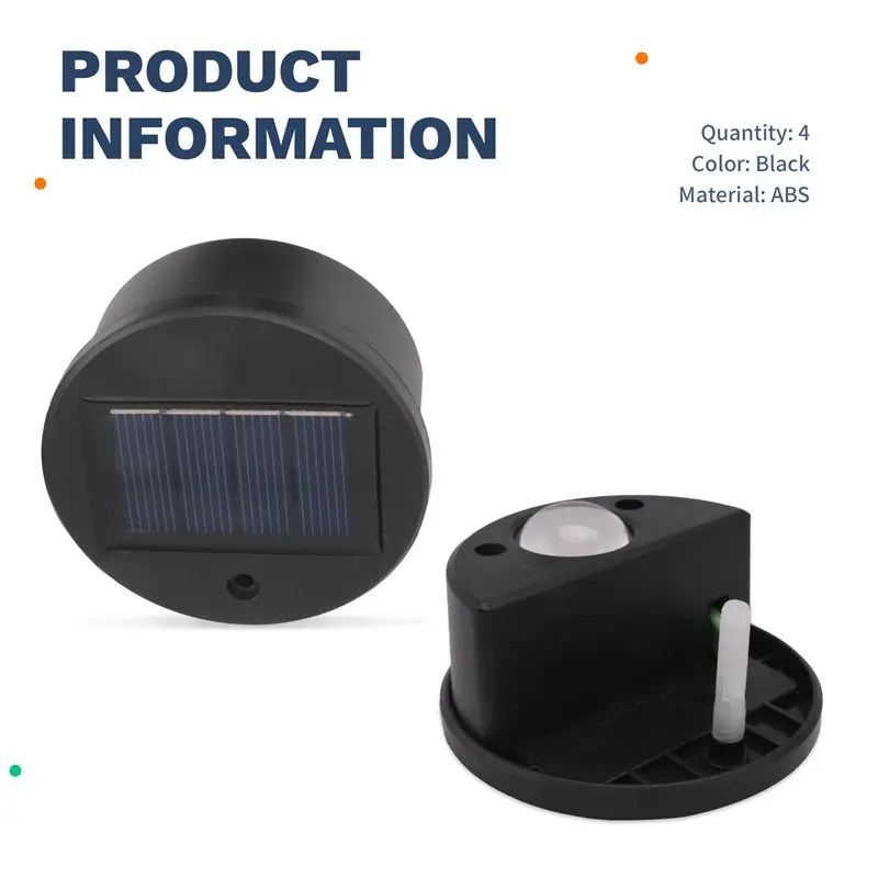 AFOURT-4Pack Solar Powered Swimming Pool Edge Lights For Inground Pools, Above Ground Waterproof Wireless Pool Decorations