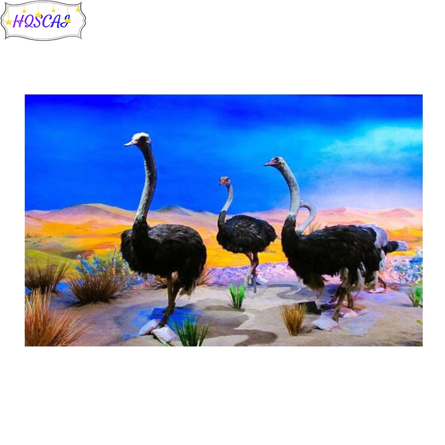 Diamond Painting Goose desert animal Full Square round drill 5D DIY Diamond Embroidery Rhinestone Mosaic Cross Stitch Home Decor