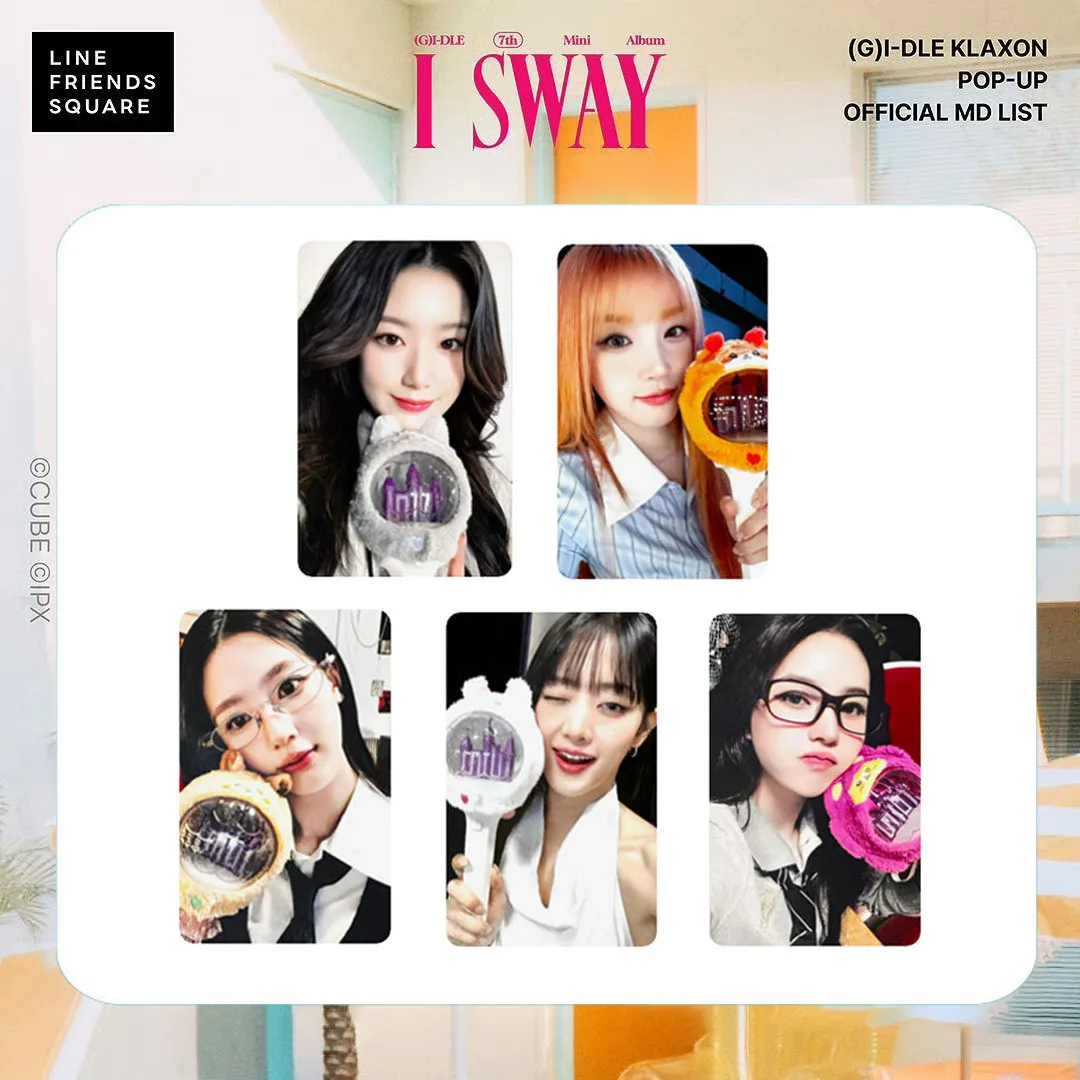 KPOP 5szt (G)I-DLE Album I SWAY Pop Up Photocards YUQI SHUHUA MINNIE Peripheral Paper Card Soyeon Miyeon Fans Collect Cards