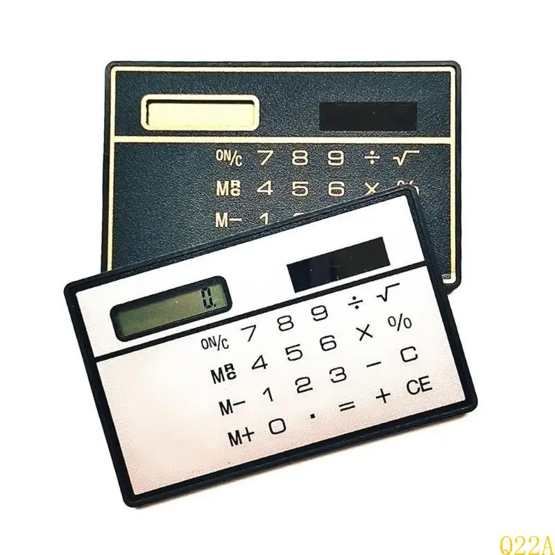 Q22A Small Basic Standard Calculator Solar Powered Calculator with 8 Digit Clearly Display and Sensitive Button for Business