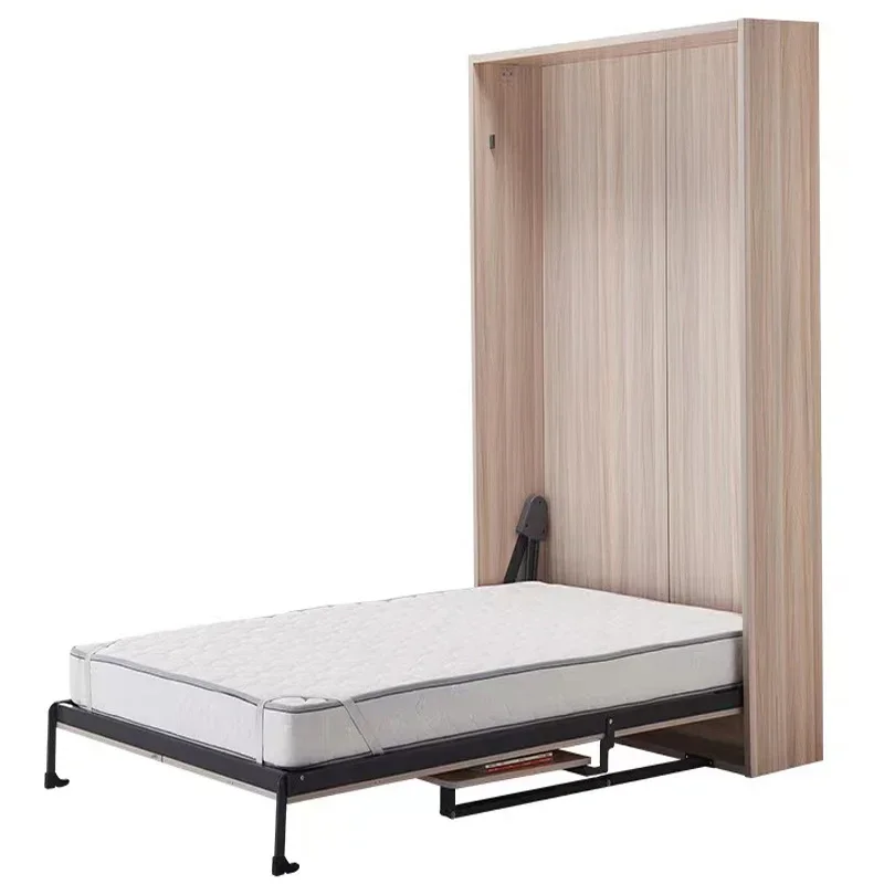 

Современная и компактная мебель 2026 года: складная деревянная кровать-шкаф для спальни