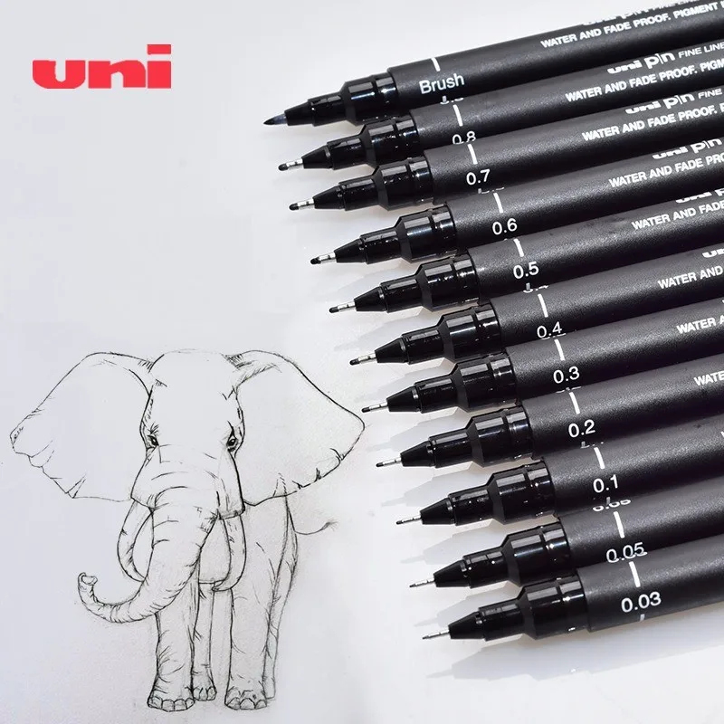 

Uni PIN200 Needle Pen Drawing Pen Sketching Pen Art Special Black Waterproof Hook Line Pen Product Handdrawn