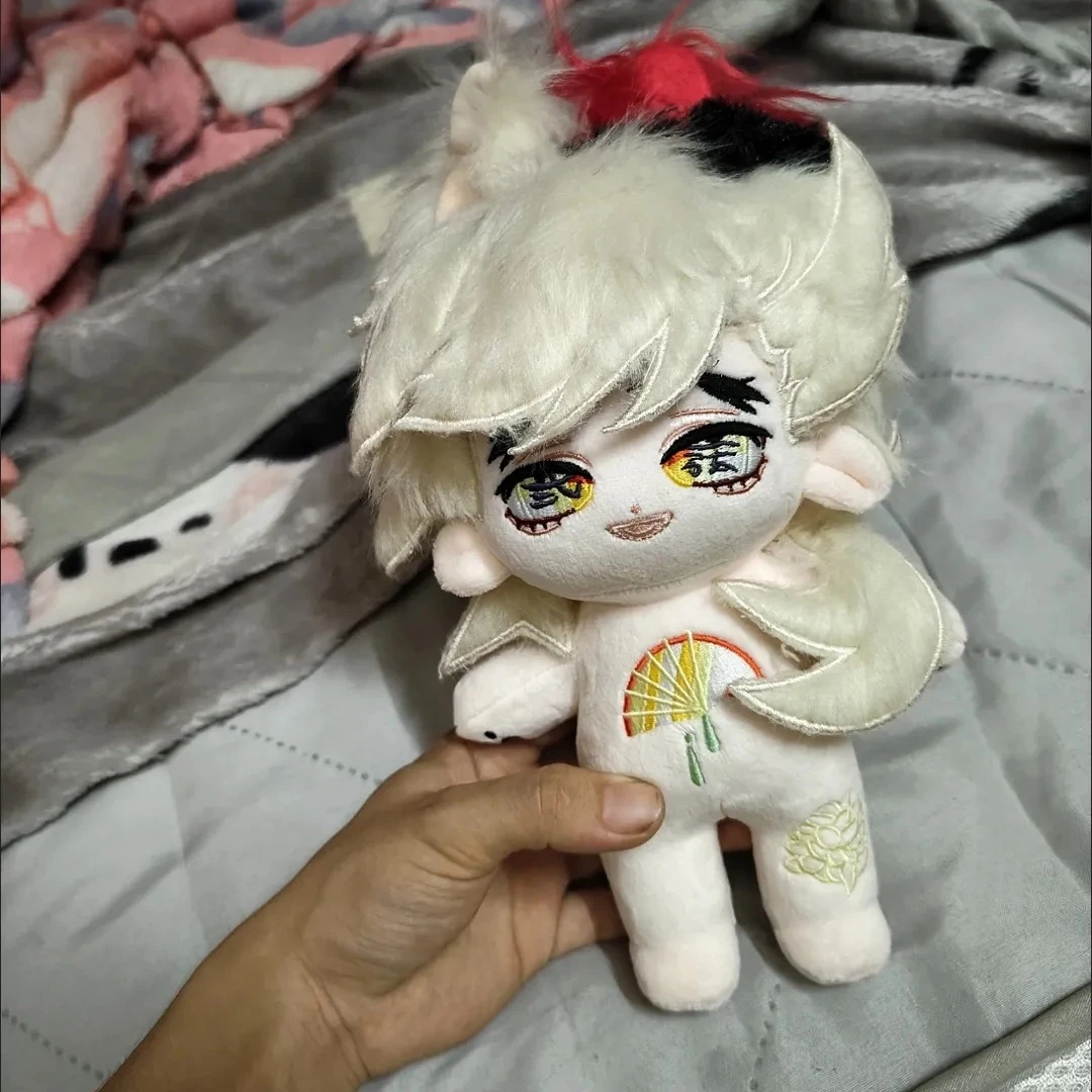 

20cm Anime Role Douma Cute Ear Plush Doll Body Dress Up Stuffed Plushie Toys Figures Cosplay Xmas Gift