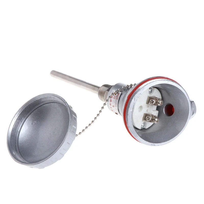 Đầu Dò Cảm Biến Nhiệt Độ "NPT Ren Cặp Nhiệt Điện Nhà Cho Đầu Thép Không Gỉ Lắp Cho Công Nghiệp 4" Thả Vận Chuyển