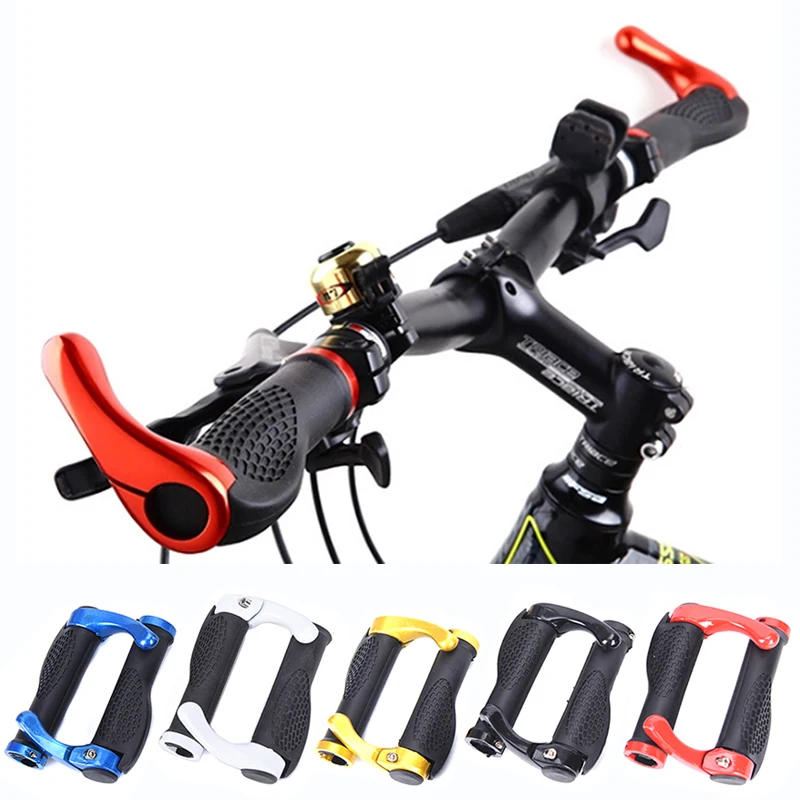 

Black Biycle Carbon Handlebar Cycling Mountain Bike Lock-on Handlebar Cover Handle Bar