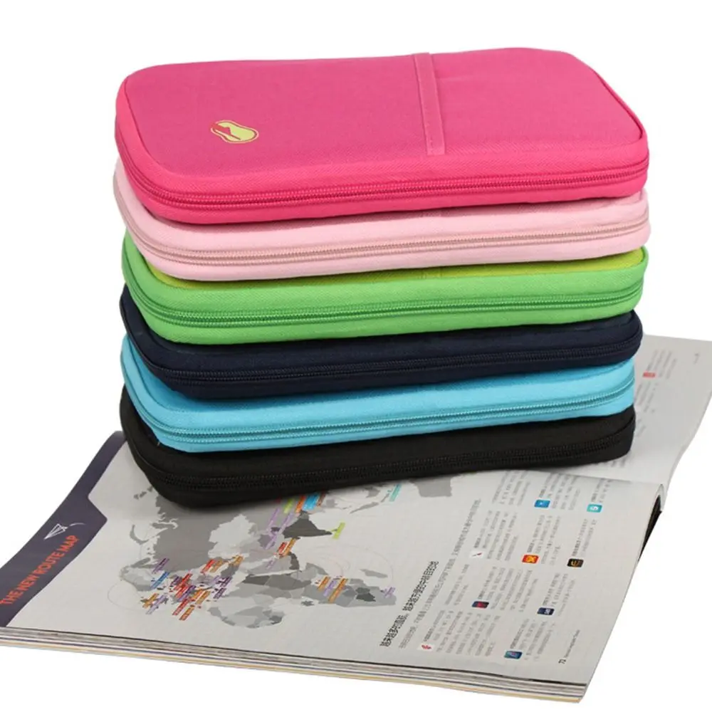 Travel Accessories Zipped Case Purse Wallet Bag Travel Organiser Credit Card Storage Passport Document Tickets Holder