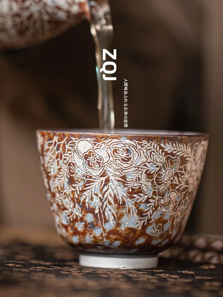 

Vintage Thi Cercs Tea Cup Jojos L PD Plum Spring Valley Incense Cup Gongfu Tea Set Drinking Cup from Mainland China