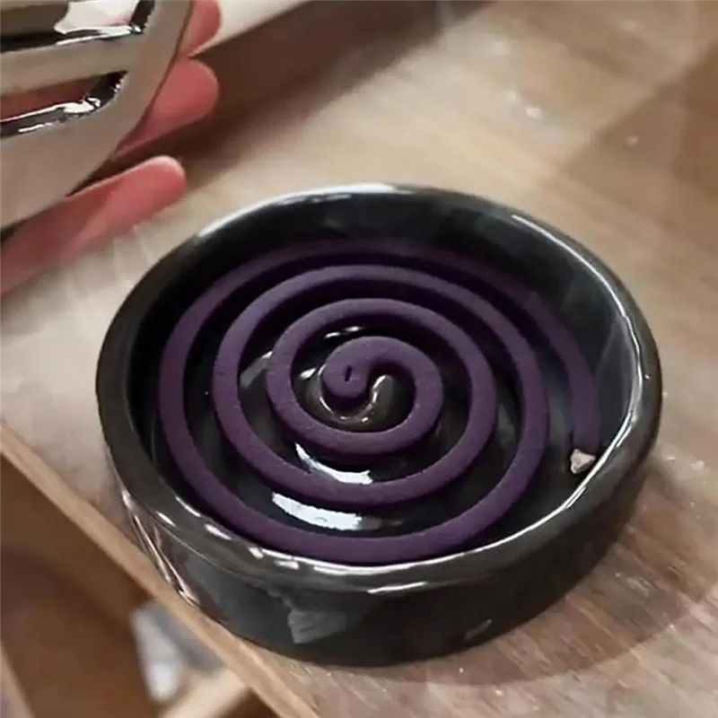 

AT14 поднос для благовоний для барбекю, уникальный держатель для благовоний, курильница для домашнего офиса, декоративная, для катушки благовоний, йога, учеба для медитации