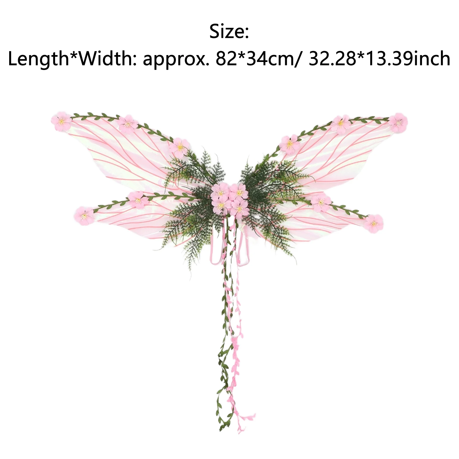 Butterfly Wings Princess Angel Wing Rhinestones Star Fairy Wand Elf Ears for Women Girls Halloween Cosplay Costumes Accessories