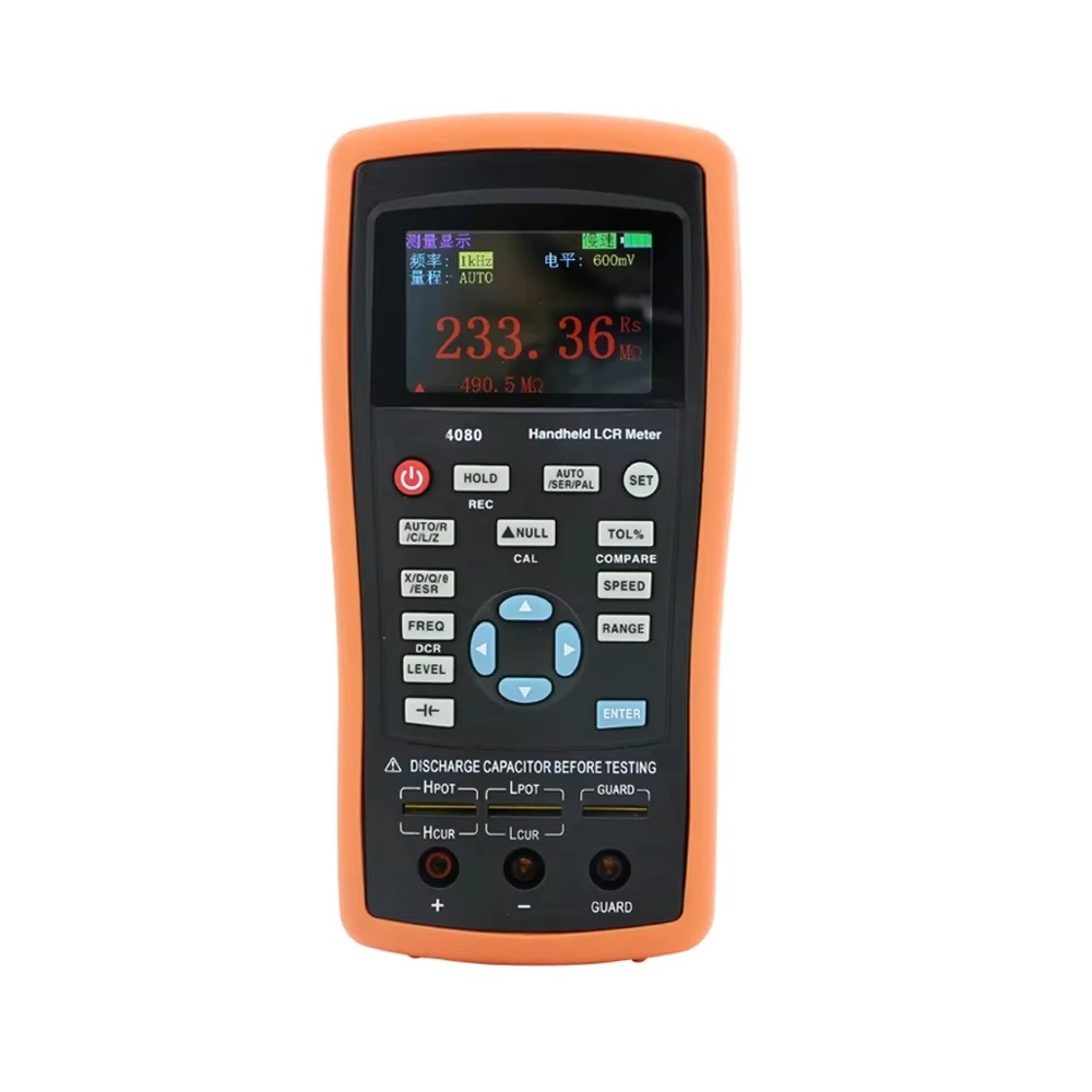 4080 100KHz Inductance, L, Capacitance, C, Resistance, R. Handheld LCR Bridge  LCR Meter