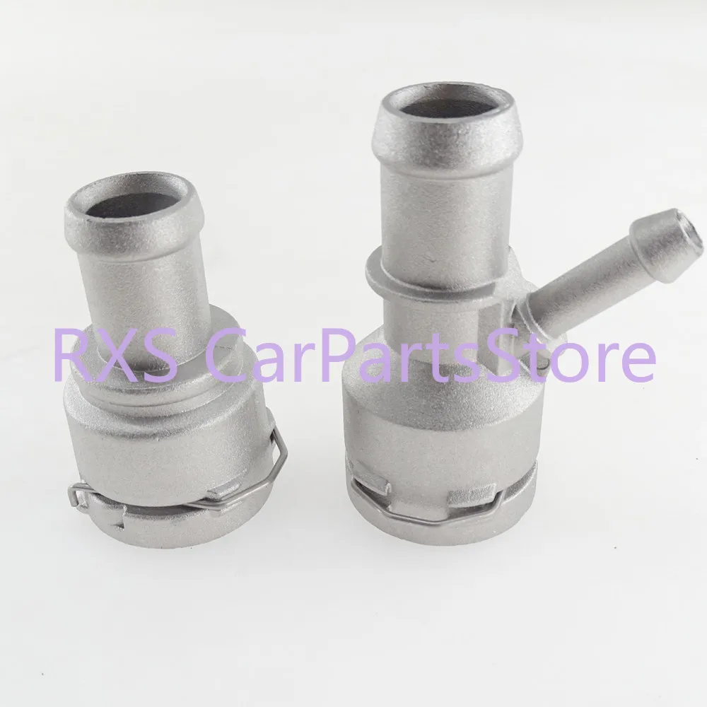 

2 шт. 3B0122291B 1K0122291C Алюминиевый фланец шланга охлаждающей жидкости, соединитель шланга отопителя для VW Golf AUDI 1.8 2.0 A3 TT