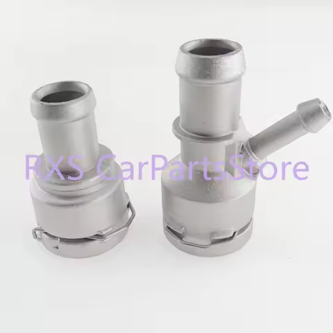 2pcs 3B0122291B 1K0122291C Aluminum Heater Coolant Hose Flange Coolant Heater Hose Connector for VW Golf AUDI 1.8 2.0 A3 TT