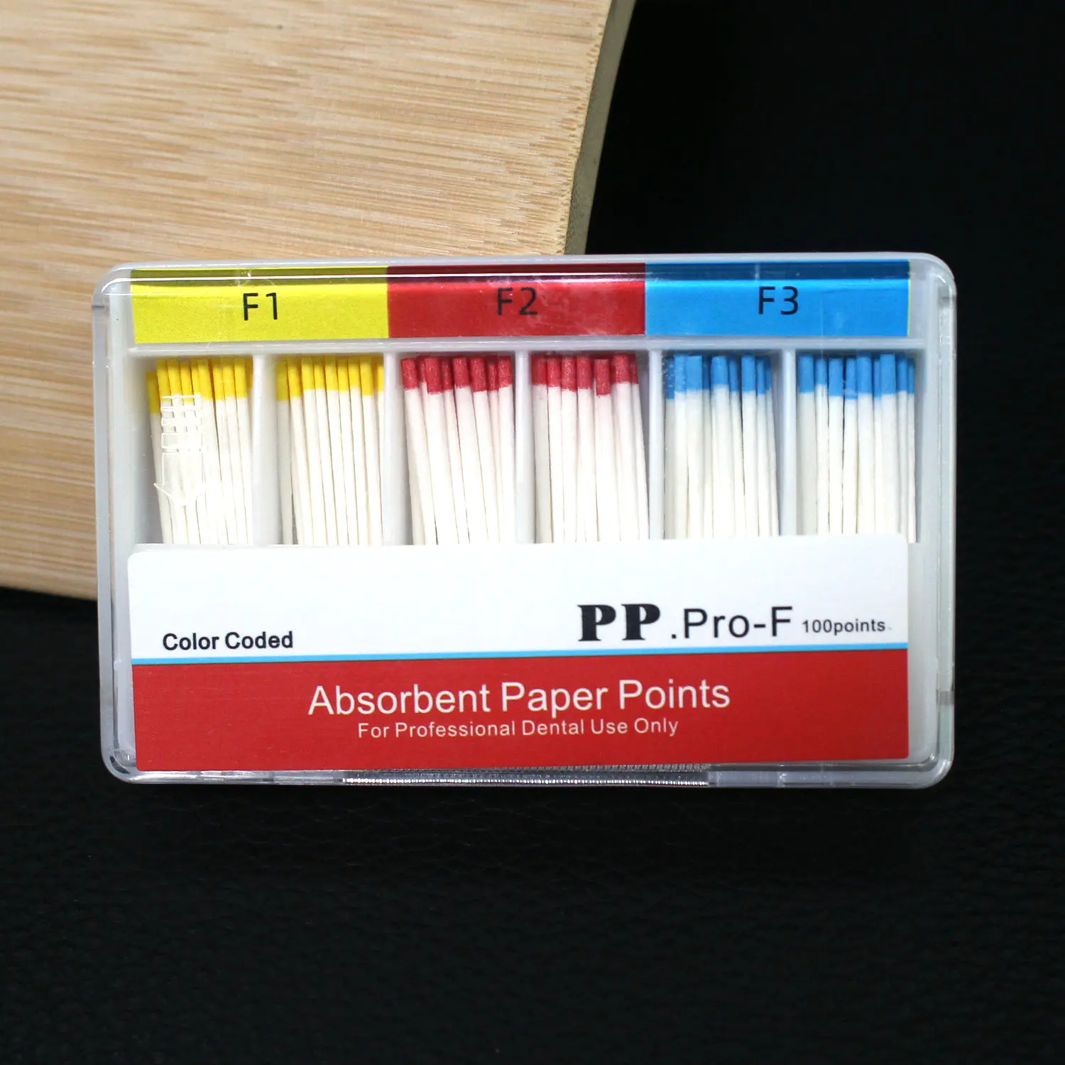 Dental Absorbent Paper Points  F1 F2 F3 For Protaper Dental Materials Strong Absorption Pure Cotton Fiber paper