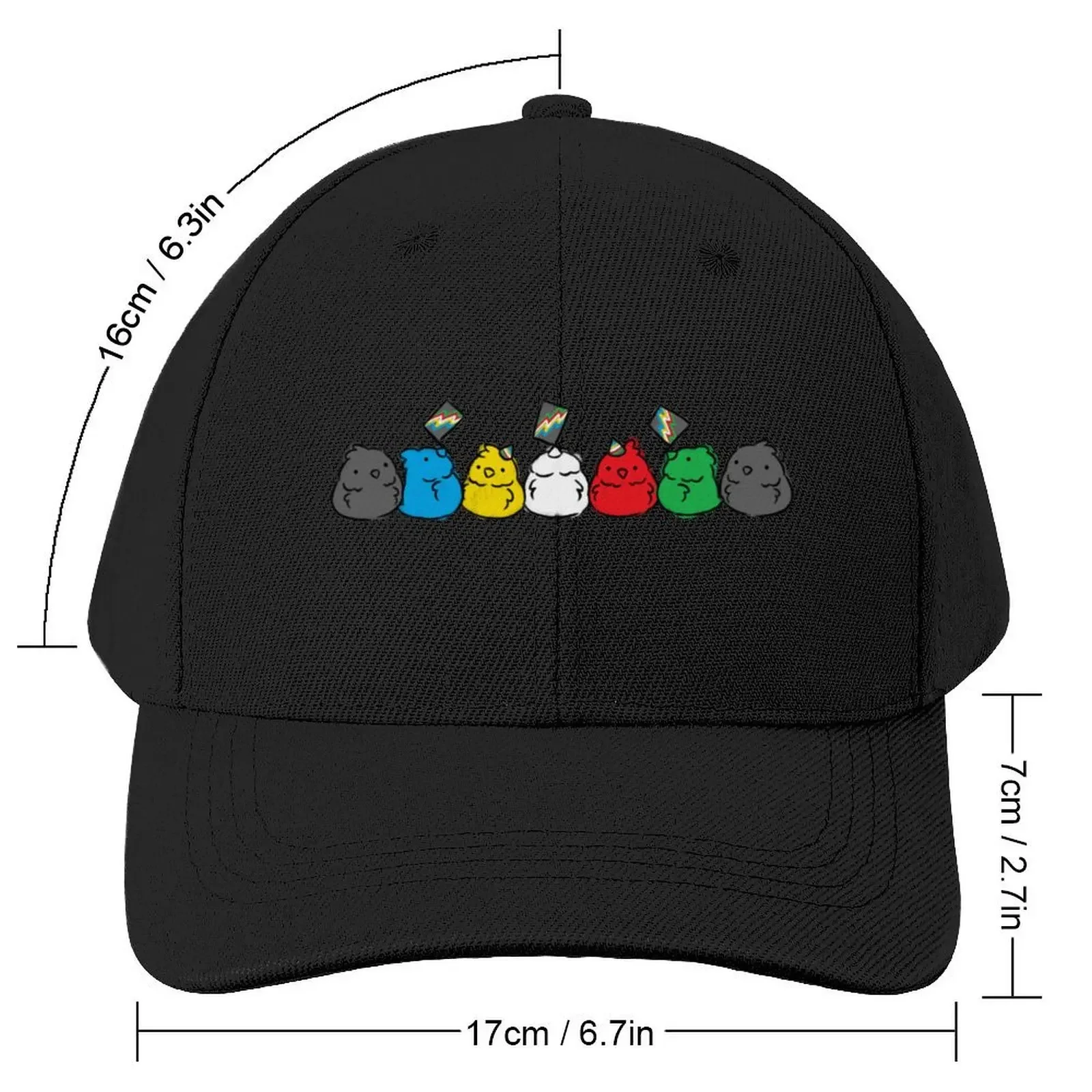 Disability Pride Birds Baseball Cap Hip Hop Designer Hat Caps For Women Men's