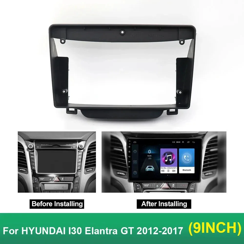 For Hyundai I30 I-30 2012-2016 9 inch auto parts dashboard accessories touch screen car DVD player plastic frame