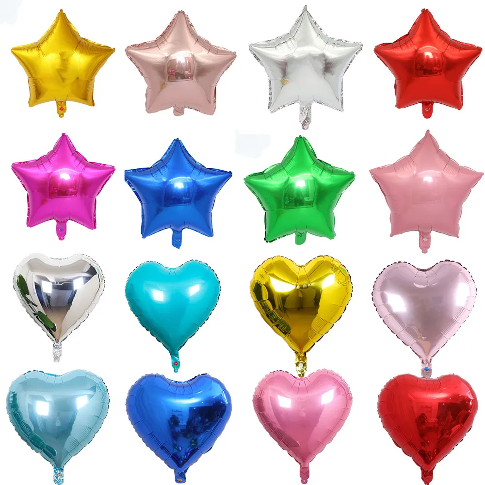 5-50 stücke 18 zoll Einfarbig Pentagramm Liebe Stern Folienballon Mädchen Junge Geburtstag Party Festival Hochzeit Ballon Dekoration Lieferungen – Detail 1