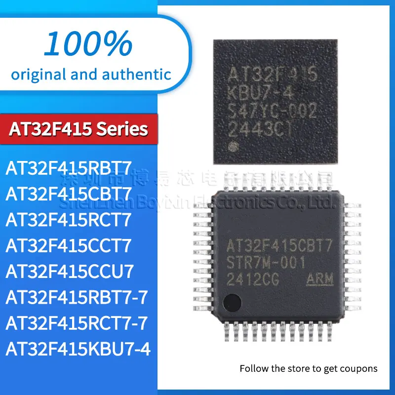 

HS AT32F415CBT7 AT32F415CCU7 AT32F415CCT7 AT32F415RCT7 AT32F415RBT7 AT32F415RCT7 AT32F415RBT7-7 AT32F415KBU7-4 Black casing