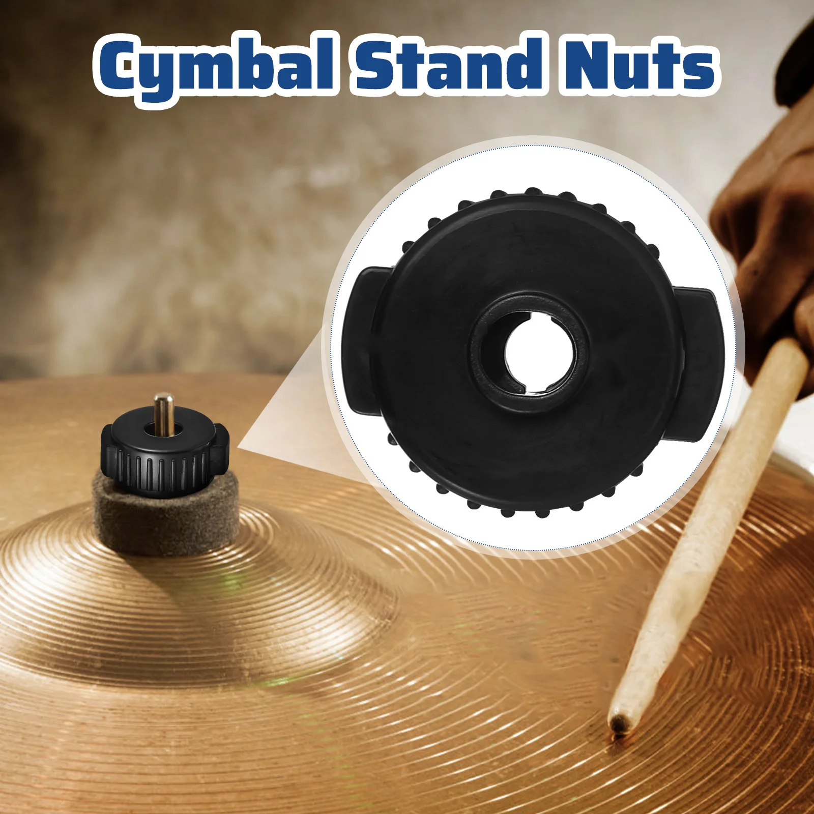 

5 Pcs Screw Nut Fixing Buckle Replacement Mounted Felt Cymbal Nuts Quick Releasing Electronic